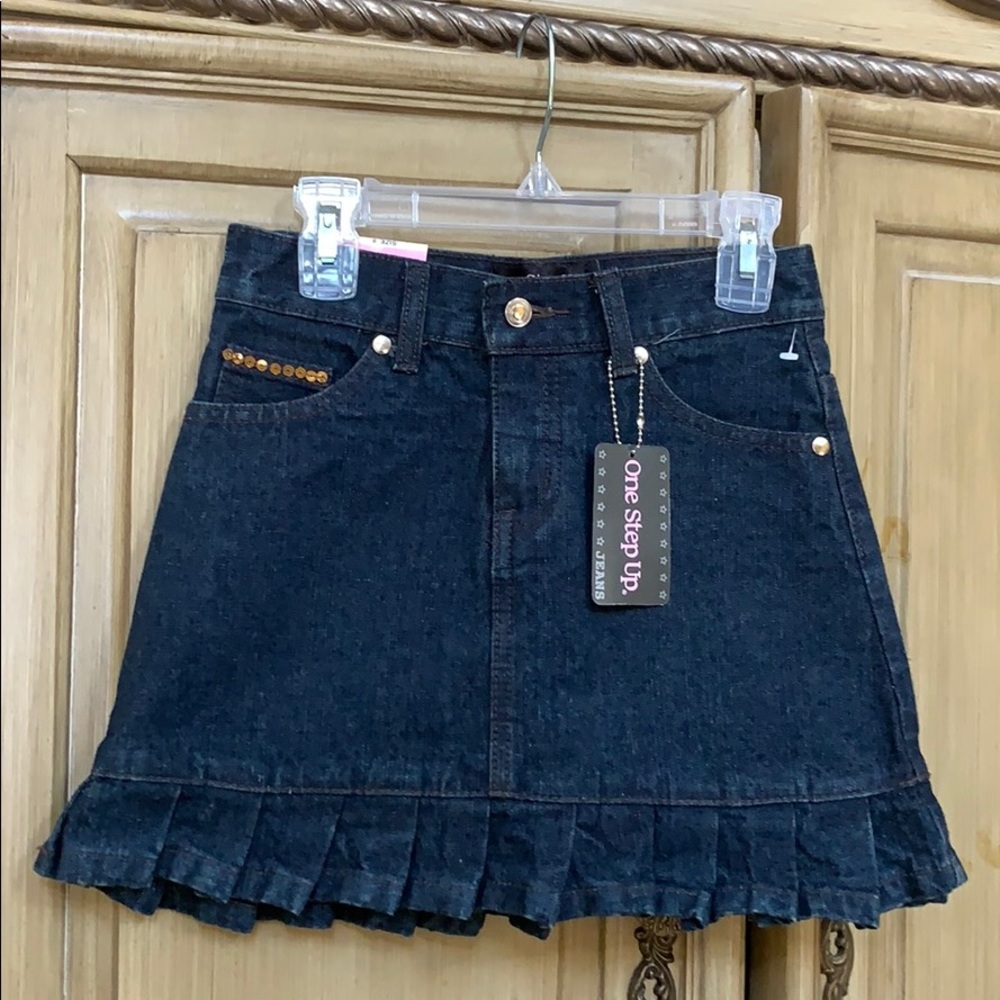 Girl’s One Step Up Jean Skirt